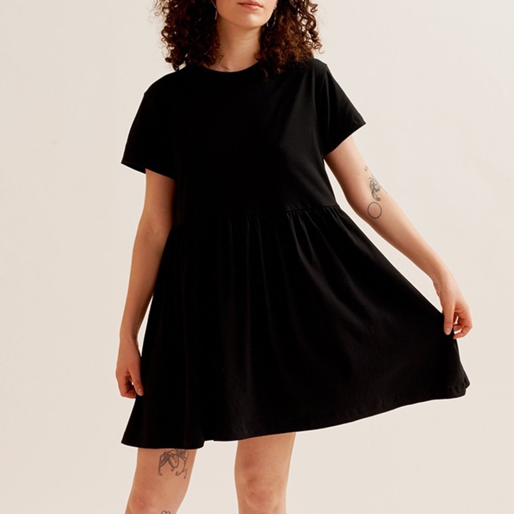 KOTN Black T-Shirt Dress